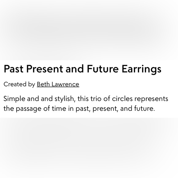 Past Present & Future Earrings - Picture 4 of 9